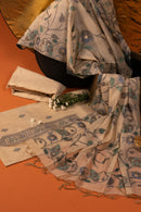 Clay Ecstasy Jamdani Cotton Suit Piece