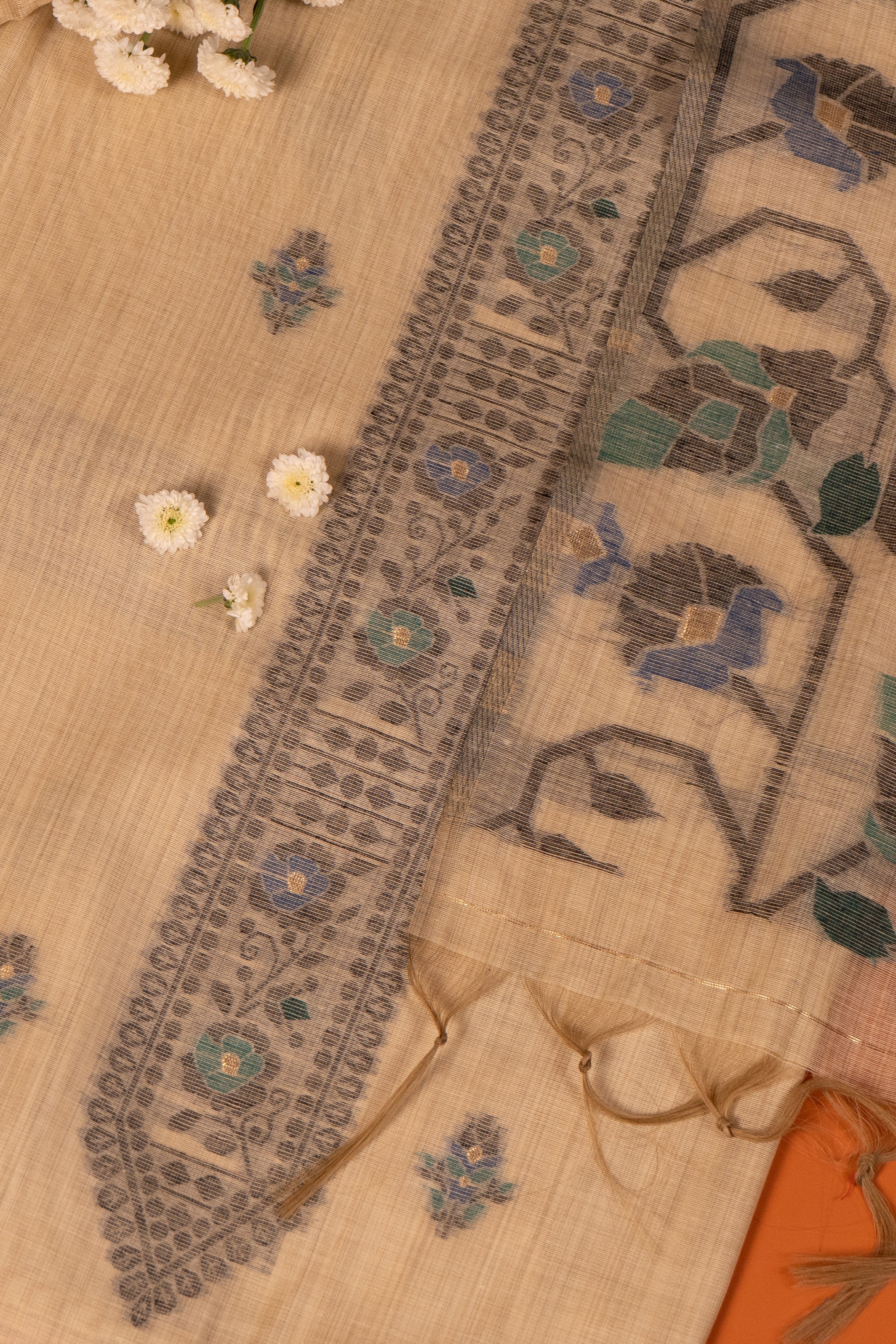 Clay Ecstasy Jamdani Cotton Suit Piece