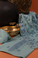 Aqua Mirage Jamdani Cotton Suit Piece