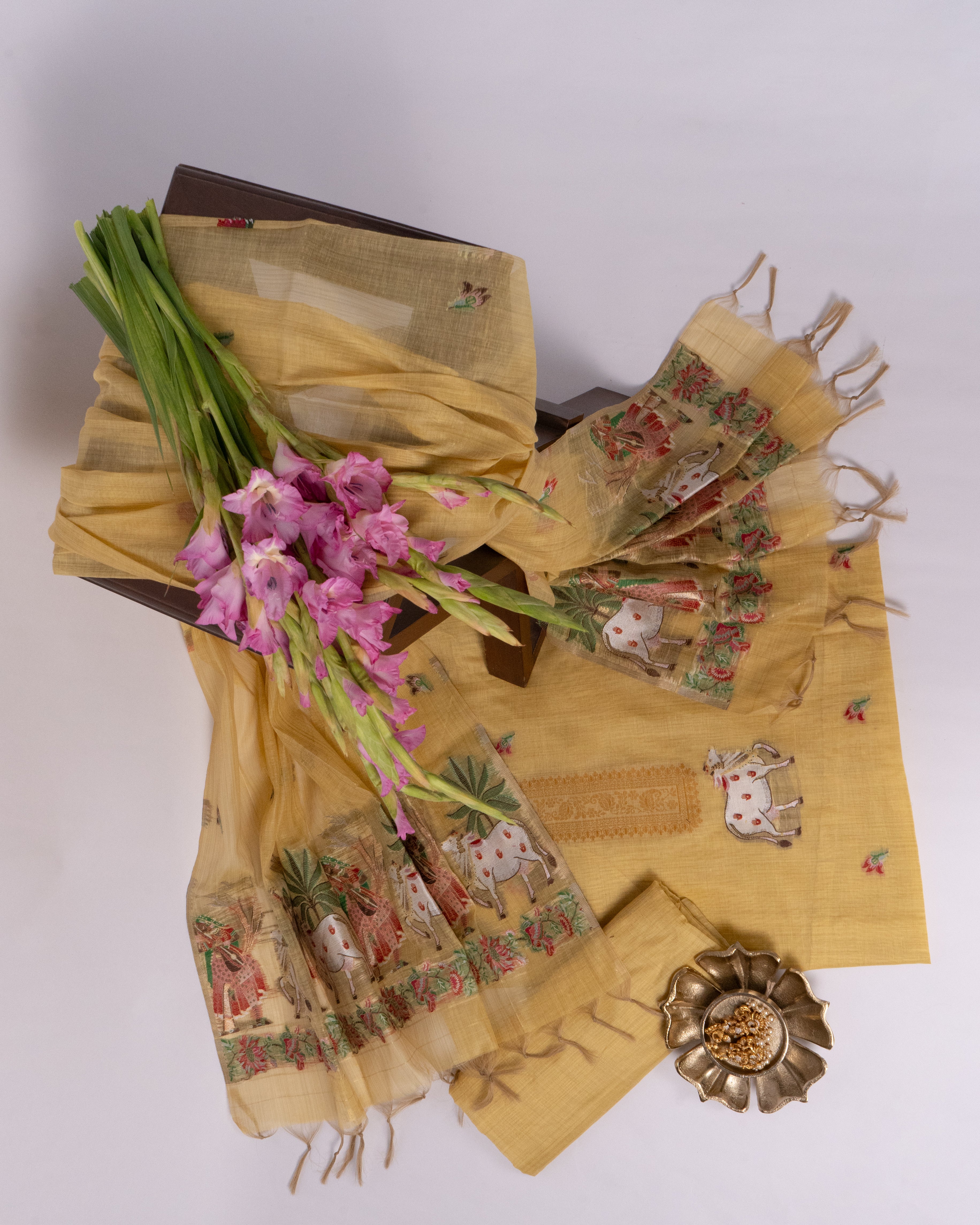 Amber Vale Jamdani Cotton Suit Piece