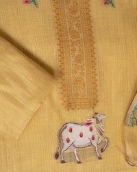 Amber Vale Jamdani Cotton Suit Piece