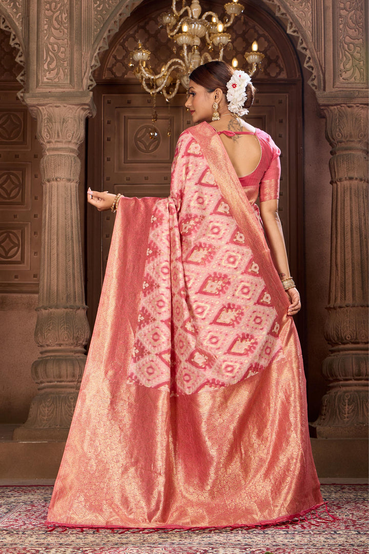 BLENDED COTTON IKAT SAREE