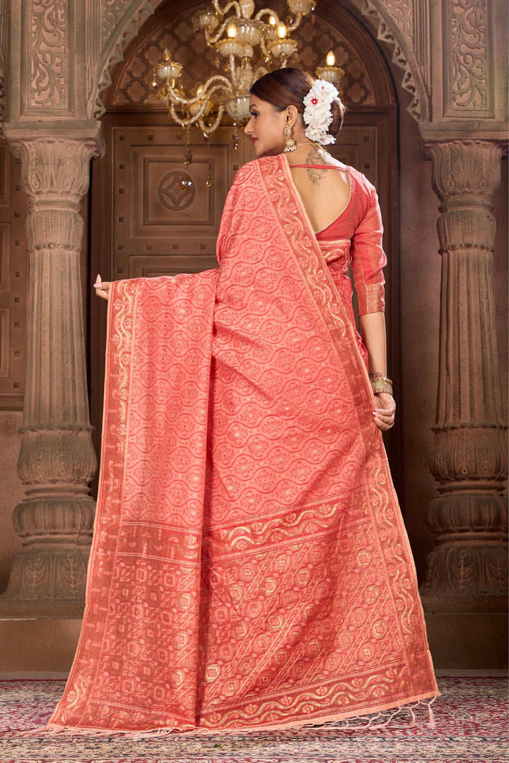 BLENDD COTTON WOVEN SAREE