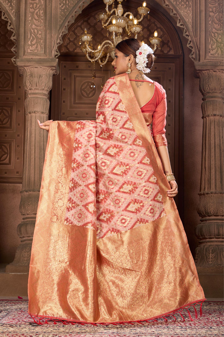 BLENDED COTTON IKAT SAREE