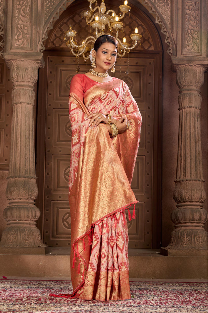 BLENDED COTTON IKAT SAREE