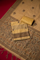 Bliss Yellow Muga Cotton Suit Piece