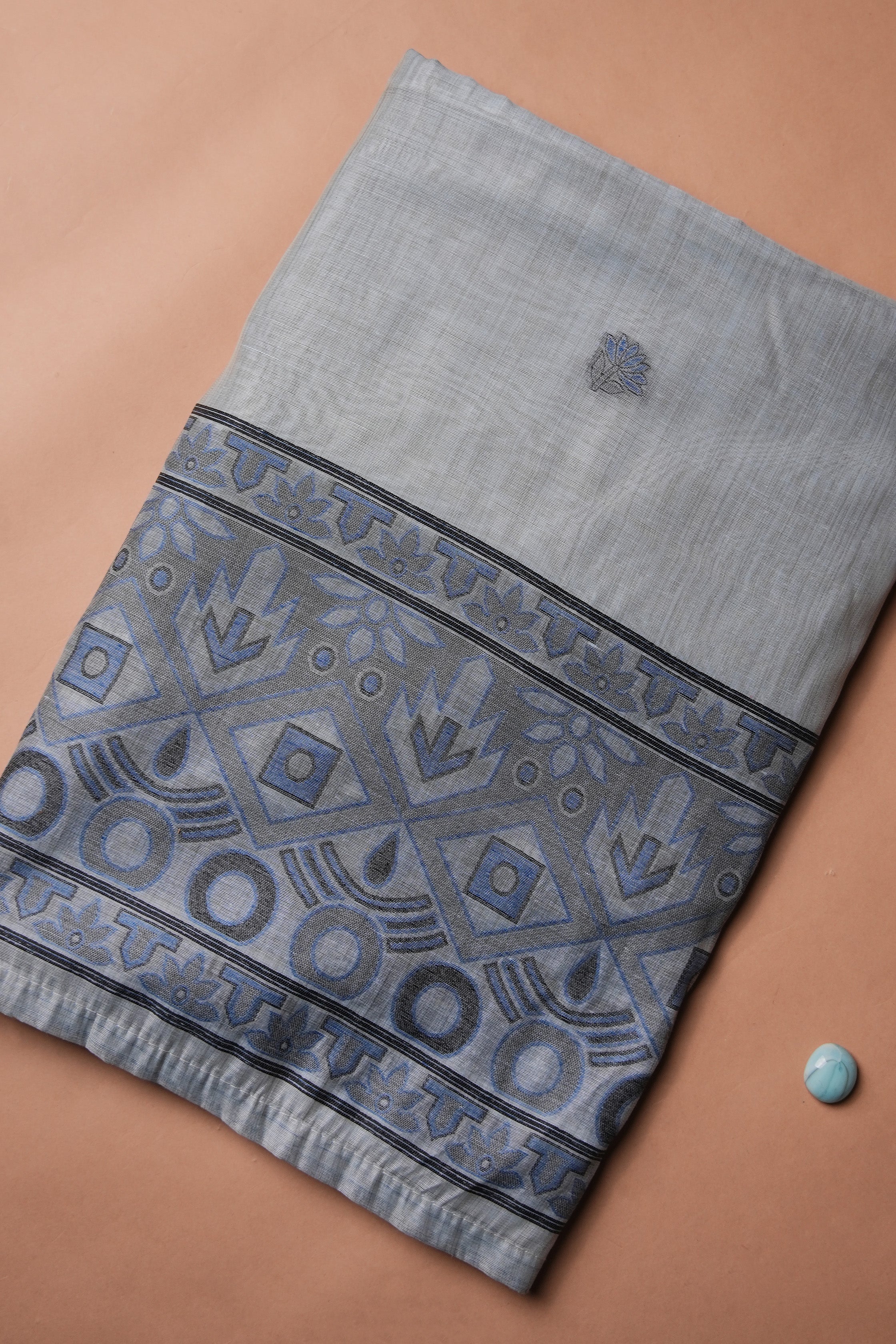 Haze Texture Kalamkari Mul Chanderi Suit Piece