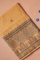 Golden Weave Kalamkari Mul Chanderi Suit Piece