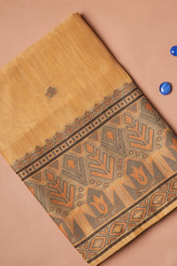 Golden Weave Kalamkari Mul Chanderi Suit Piece