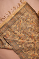 Golden Weave Kalamkari Mul Chanderi Suit Piece