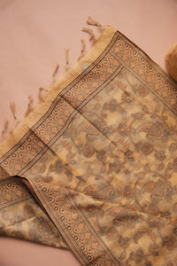 Amber Glint Kalamkari Mul Chanderi Suit Piece