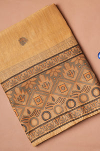 Amber Glint Kalamkari Mul Chanderi Suit Piece