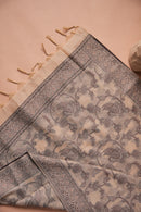 Beige Chronicle Kalamkari Mul Chanderi Suit Piece
