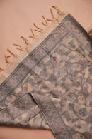 Oatmeal Pattern Kalamkari Mul Chanderi Suit Piece