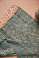 Jade Tints Kalamkari Mul Chanderi Suit Piece