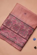 Fuchsia Accent Kalamkari Mul Chanderi Suit Piece