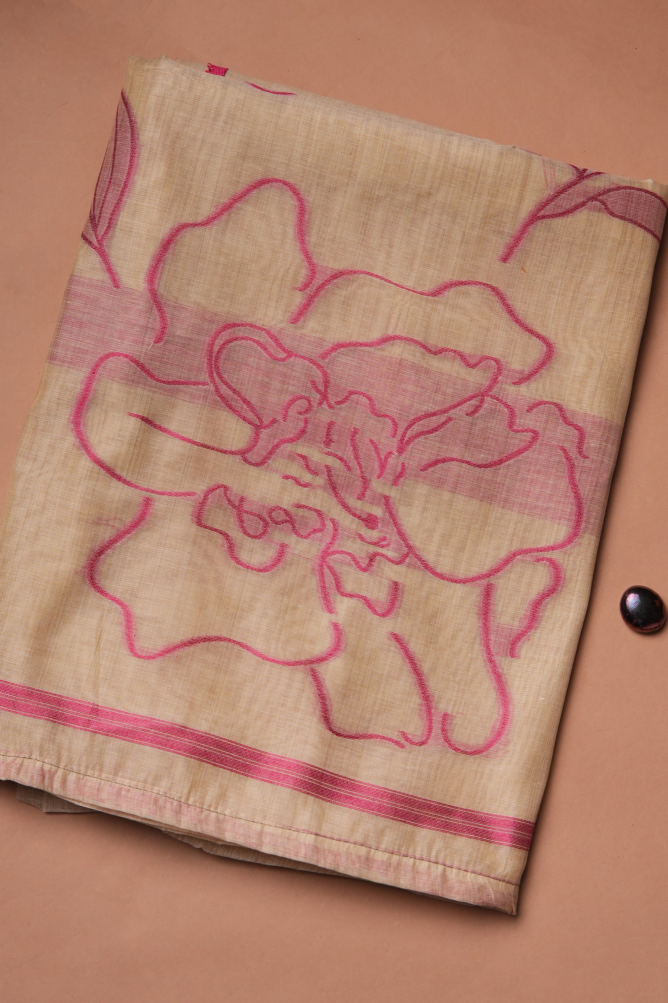 Petal Memoir Jamdani Mul Chanderi Suit Piece