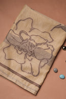 Parchment Detail Jamdani Mul Chanderi Suit Piece