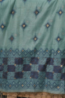 Aqua Mosaic - Mul Chanderi Suit Piece