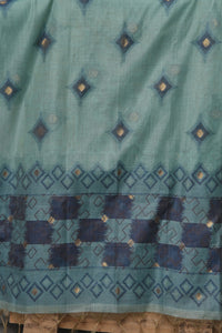 Aqua Mosaic - Mul Chanderi Suit Piece