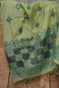Emerald Geometry - Mul Chanderi Suit Piece