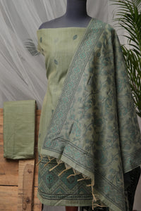 Moss Canvas - Mul Chanderi Suit Piece