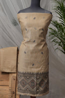 Taupe Ground - Mul Chanderi Suit Piece