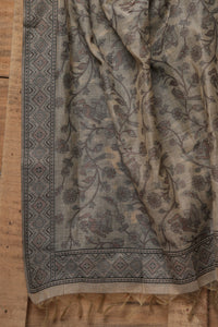 Taupe Ground - Mul Chanderi Suit Piece