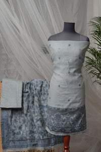 Celestial Hue - Mul Chanderi Suit Piece