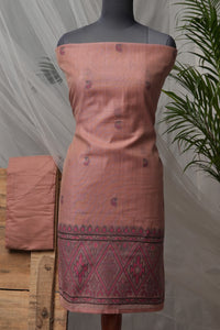 Roseate Motif - Mul Chanderi Suit Piece