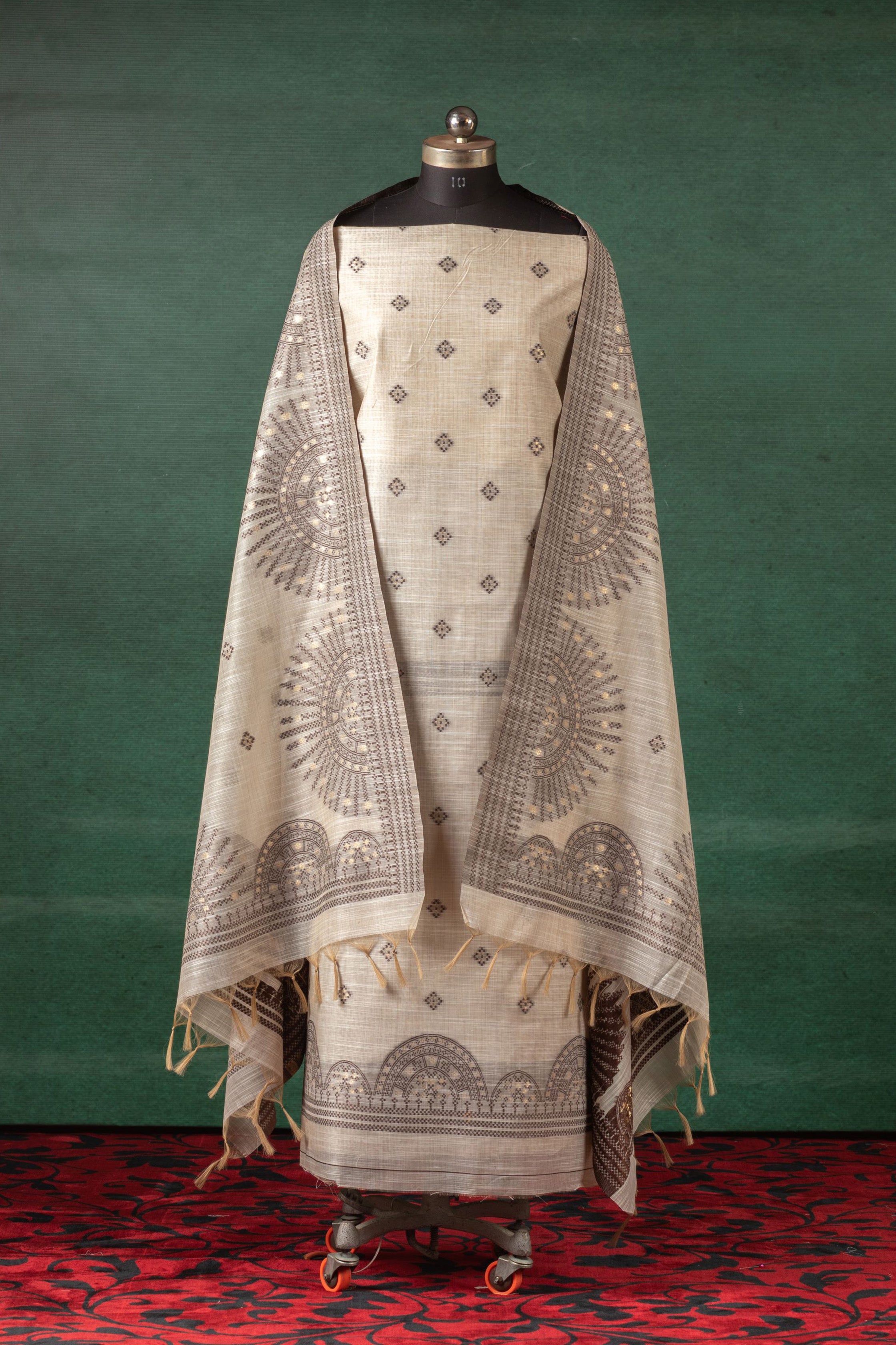 Coffee Whisper – Cotton Suit Piece