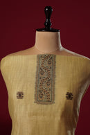 Sunny Yellow Muga Cotton Suit Piece