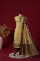 Sunny Yellow Muga Cotton Suit Piece