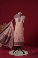 Tulip Pink Muga Cotton Suit Piece