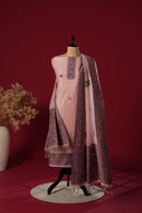 Tulip Pink Muga Cotton Suit Piece