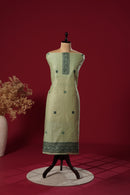 Harbor Green Muga Cotton Suit Piece