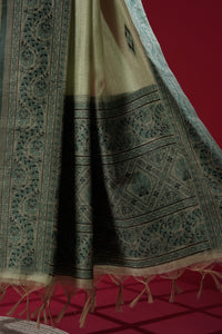 Harbor Green Muga Cotton Suit Piece