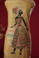 Glimmer Yellow Mul Chanderi Suit Piece