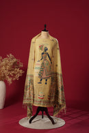 Glimmer Yellow Mul Chanderi Suit Piece