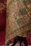 Glimmer Yellow Mul Chanderi Suit Piece