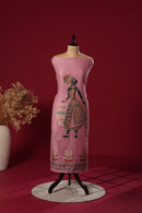 Breeze Pink Mul Chanderi Suit Piece