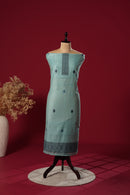 Nova Blue Muga Cotton Suit Piece