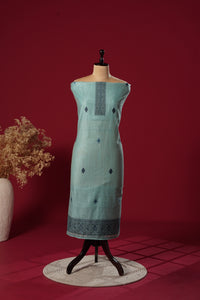 Nova Blue Muga Cotton Suit Piece