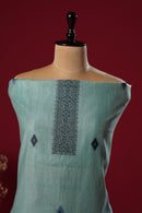 Nova Blue Muga Cotton Suit Piece