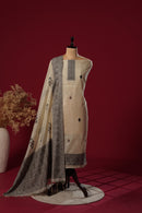 Aura Beige Muga Cotton Suit Piece