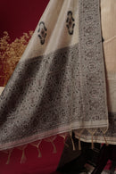 Aura Beige Muga Cotton Suit Piece