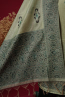 Allure Teal Muga Cotton Suit Piece