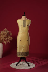 Lumina Yellow Muga Cotton Suit Piece