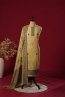 Lumina Yellow Muga Cotton Suit Piece