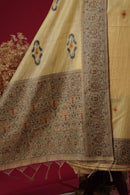 Lumina Yellow Muga Cotton Suit Piece